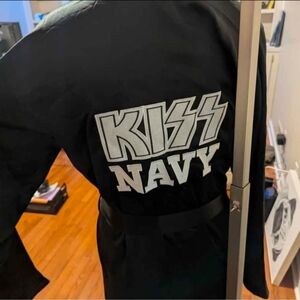 KISS FANS!! Black KISS Navy Robe